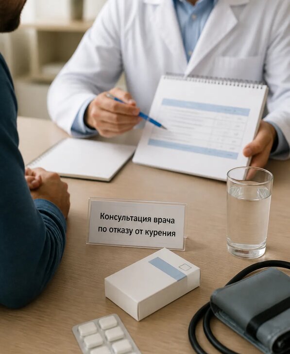 Консультация врача по отказу от курения для взрослых в Сланцах